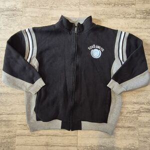 Ecko Unlimited Black and Gray Men's Zip-Up Jacket